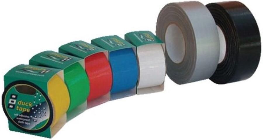 Psp Ducktape zwart 50mm 50m