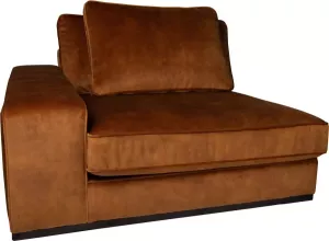 PTMD Block sofa arm left adore 28 rust