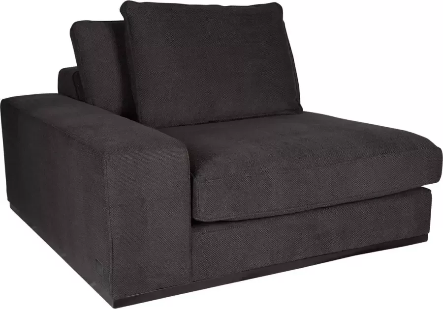 PTMD Block sofa arm left silent 66 graphite