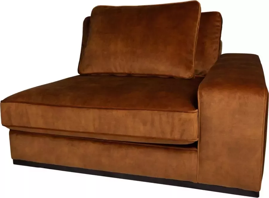 PTMD Block sofa arm right adore 28 rust