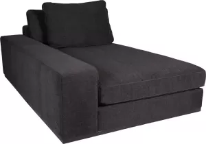 PTMD Block sofa chaise longue arm l guard 66 graphite
