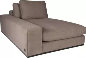 PTMD Block sofa chaise longue arm l guard 12 taupe