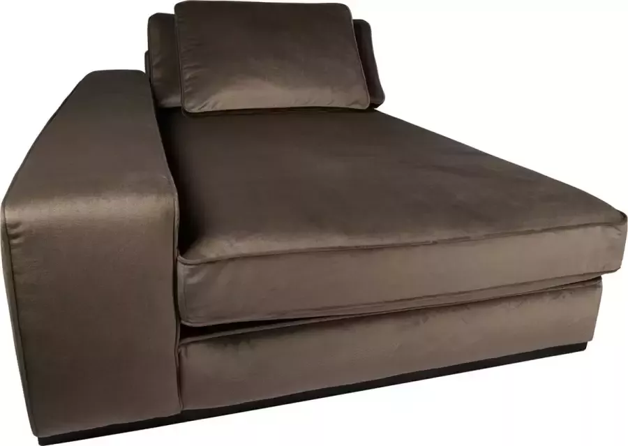 PTMD Block sofa chaise longue arm l juke 12 taupe