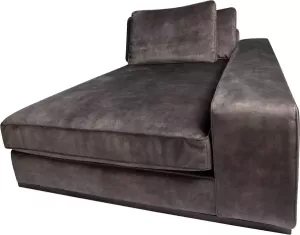 PTMD COLLECTION PTMD Block sofa chaise longue arm r Adore 68 anthracite