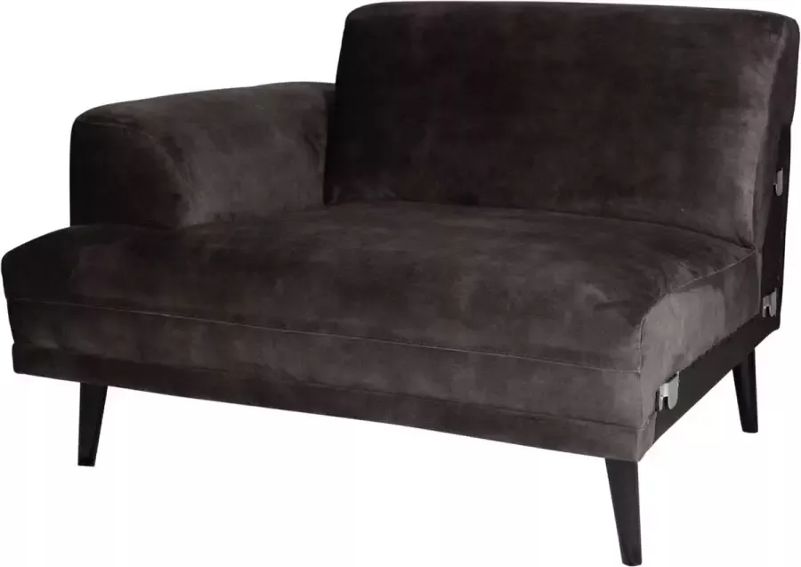 PTMD Lux sofa arm left Adore 68 Anthracite KD
