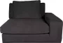PTMD Block sofa arm right silent 66 graphite - Thumbnail 1