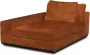 PTMD Block sofa chaise longue arm l adore 28 rust - Thumbnail 1