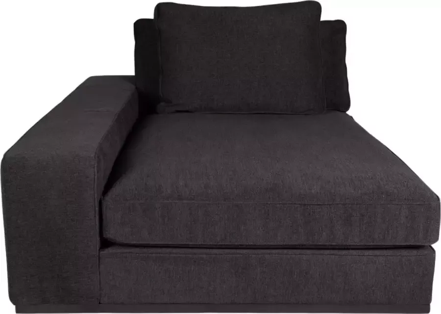 PTMD Block sofa chaise longue arm l guard 66 graphite