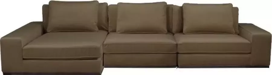 PTMD Block sofa chaise longue arm l juke 12 taupe