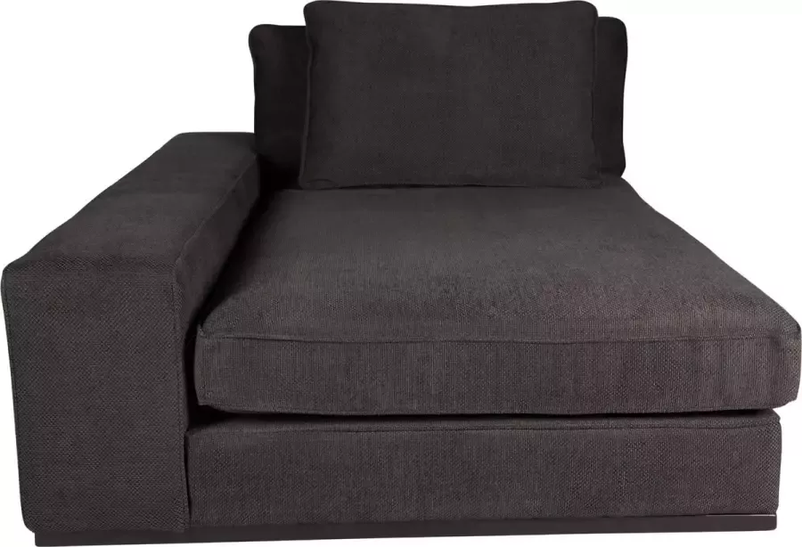 PTMD Block sofa chaise longue arm l silent 66 graphite
