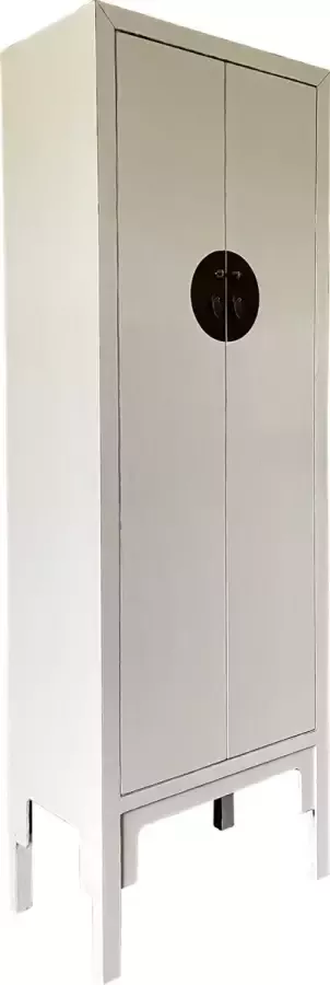 Ptmd Collection PTMD Adeline White elmwood cabinet high 2 doors - Foto 1