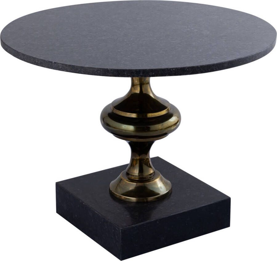 Ptmd Collection PTMD Alano Black Marble coffee table alu gold table leg - Foto 2