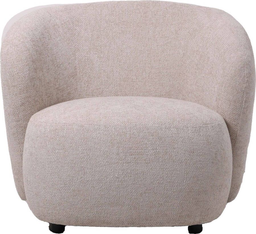 Ptmd Collection PTMD Aphrodite Cream fauteuil legacy 15 dove fabric