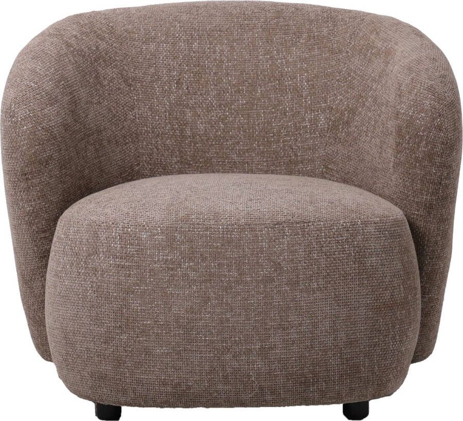 Ptmd Collection PTMD Aphrodite Taupe fauteuil legacy 3 mink fabric - Foto 1