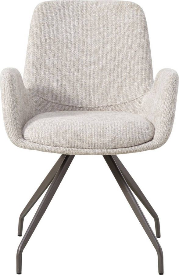 PTMD COLLECTION PTMD Athena Cream dining chair legacy 15 dove clay legs - Foto 2