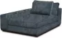 PTMD COLLECTION PTMD Block sofa chaise longue arm L Adore 158 Petrol - Thumbnail 1