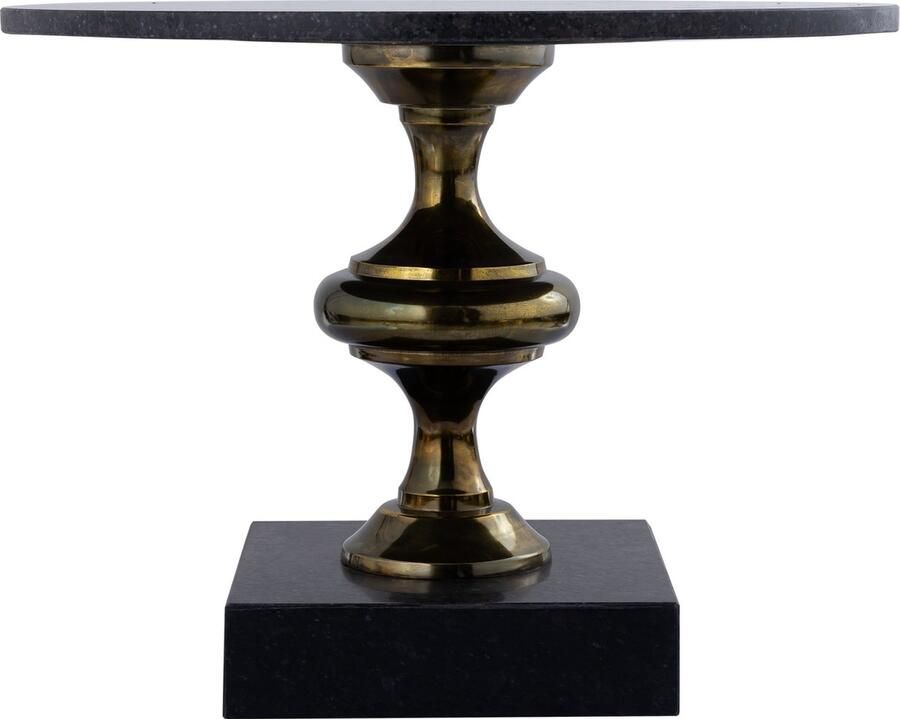 PTMD COLLECTION PTMD Alano Black Marble Coffee Table Alu Gold Table Leg - Foto 2