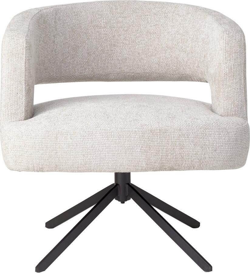 PTMD COLLECTION PTMD Baldr Cream Dining Chair Legacy 15 Dove Black Leg