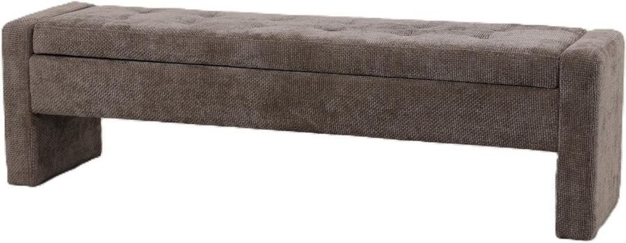 PTMD COLLECTION PTMD Bankje Sidney 160x41x45 cm Steen Grijs