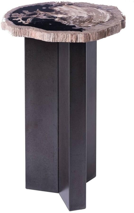 PTMD COLLECTION PTMD Bijzettafel Jisse 30x35x53 cm Hout Zwart