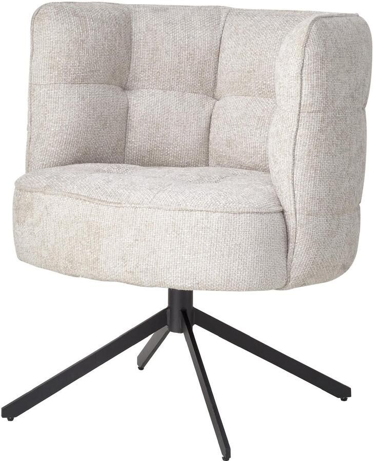 PTMD COLLECTION PTMD Odin Cream dining chair legacy 15 dove black leg