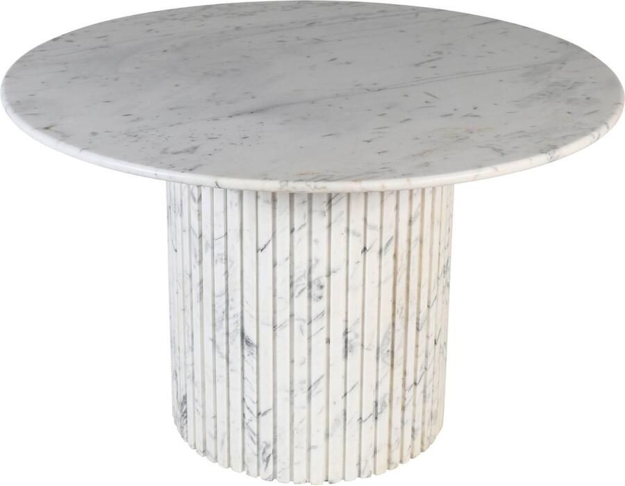 PTMD COLLECTION PTMD Eettafel Neelim 122x122x76 cm Marmer Wit