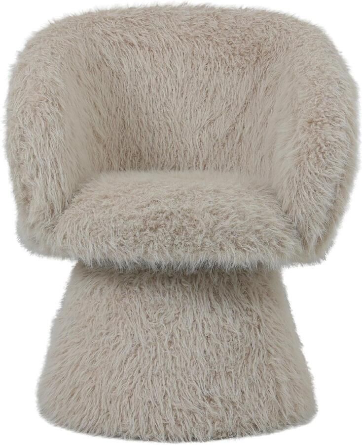 PTMD COLLECTION PTMD Fauteuil Hermes 65x62x79 cm Hout Beige