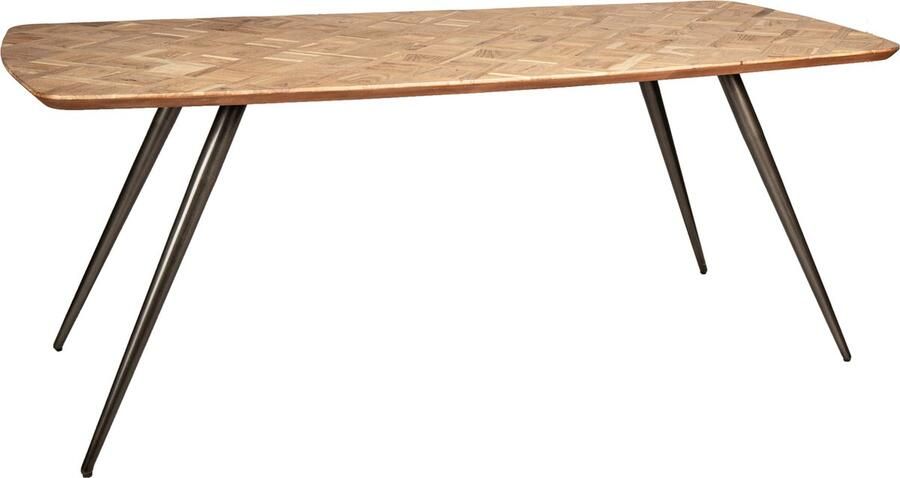 PTMD COLLECTION PTMD Fieron Natural acaia wooden diningtable oval 240cm