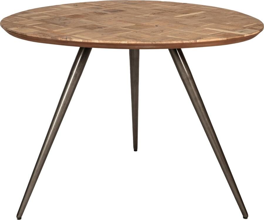 PTMD COLLECTION PTMD Fieron Natural wooden dining table organic round