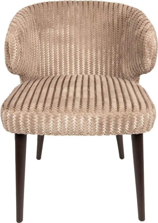 PTMD COLLECTION PTMD Fiori Beige 09 dining chair dark brown wood legs - Foto 3