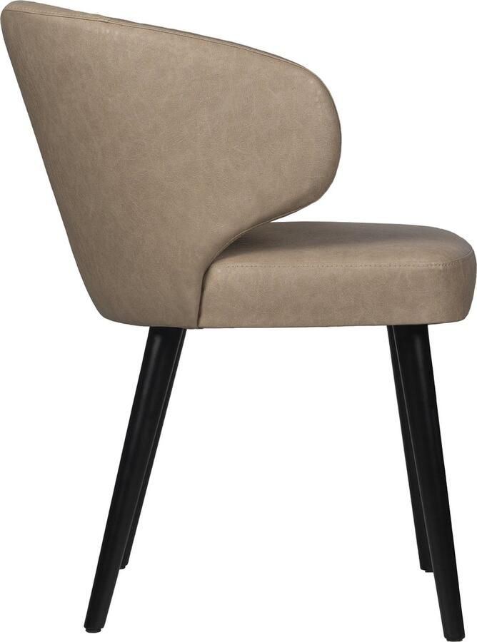PTMD COLLECTION PTMD Fiori Sand Mio Vegan Leather Dining Chair - Foto 3
