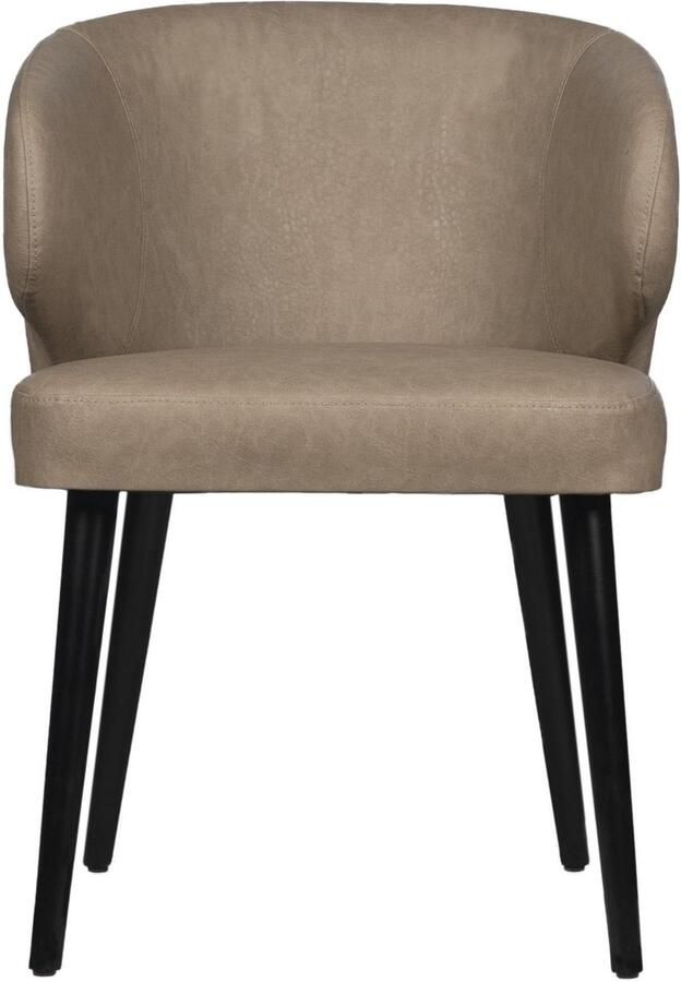 PTMD COLLECTION PTMD Fiori Sand Mio Vegan Leather Dining Chair