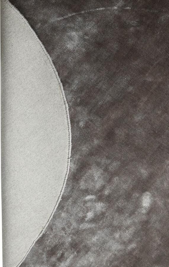 PTMD COLLECTION PTMD Flavia Grey Viscose Handwoven Carpet Round