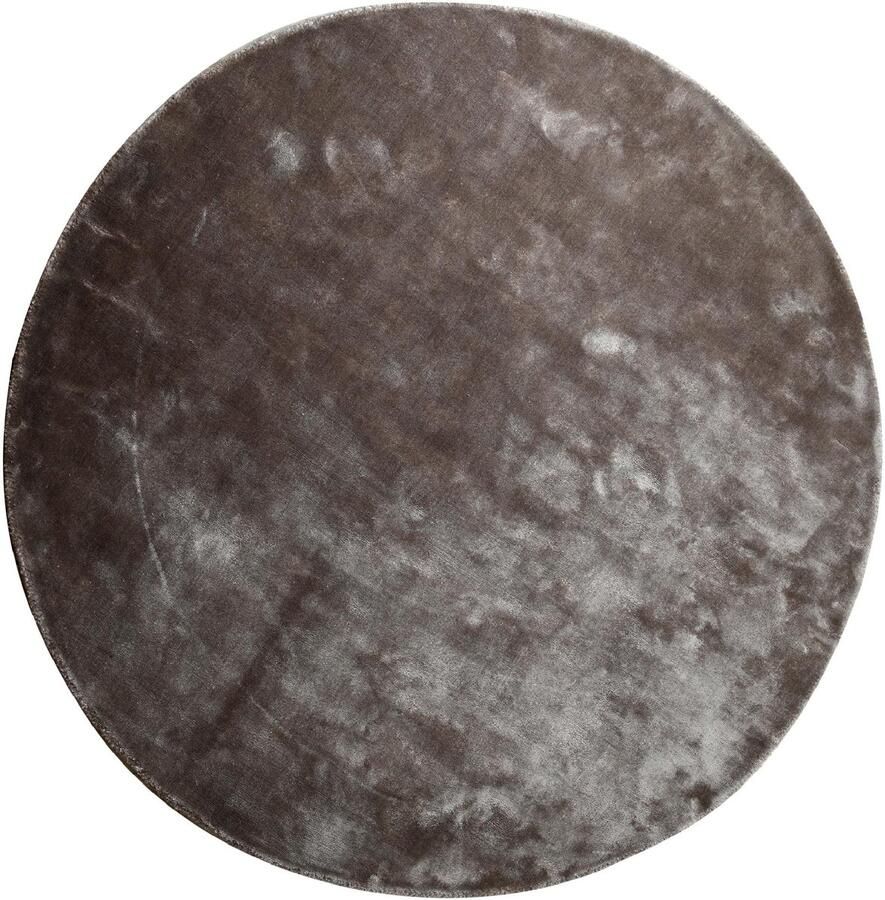 PTMD COLLECTION PTMD Flavia Rond Tapijt H1 x Ø160 cm Viscose Grijs