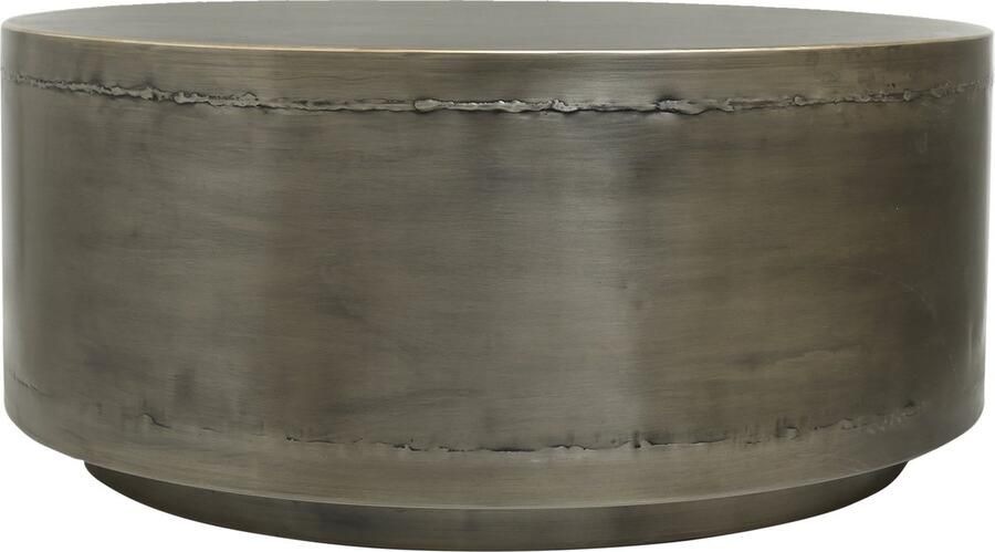 PTMD COLLECTION PTMD Salontafel Georgy 80x80x35 cm Ijzer Nikel Set van 2