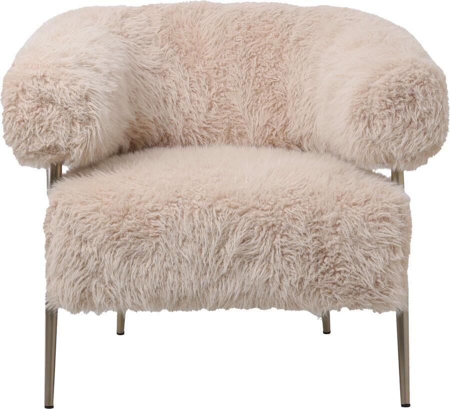 PTMD COLLECTION PTMD Hair Cream fauteuil champagne metal base