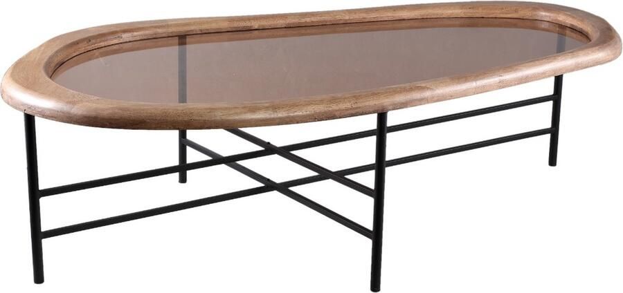 PTMD COLLECTION PTMD Neelix Natural Rubberwood Organic Coffeetable L - Foto 2