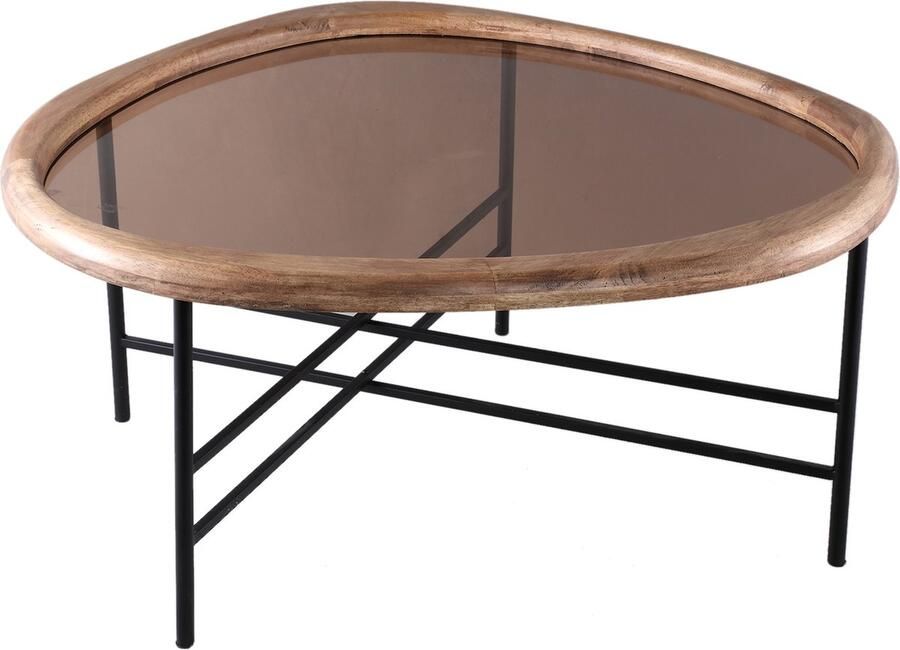 PTMD COLLECTION PTMD Neelix Natural Rubberwood Organic Coffeetable M