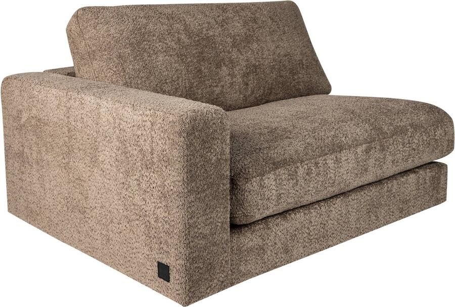 PTMD COLLECTION PTMD Nilla sofa with armrest L SiC Ant5 Brown