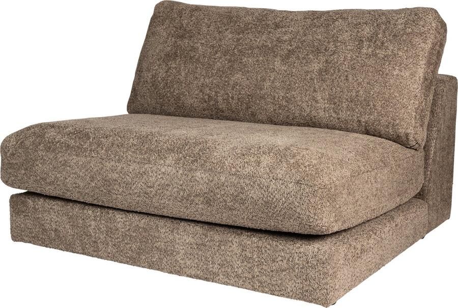 PTMD COLLECTION PTMD Nilla sofa without arm SiC Ant5 Brown