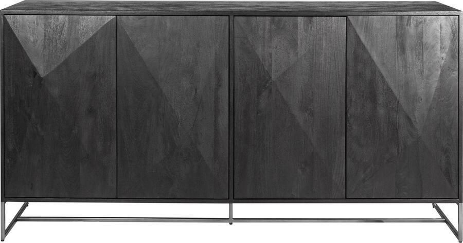 PTMD COLLECTION PTMD Onyx dressoir 4 drs Black Black