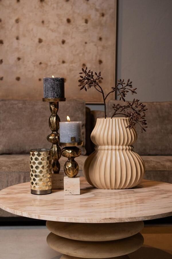 PTMD COLLECTION PTMD Salontafel Callain 90x90x40 cm Hout Naturel