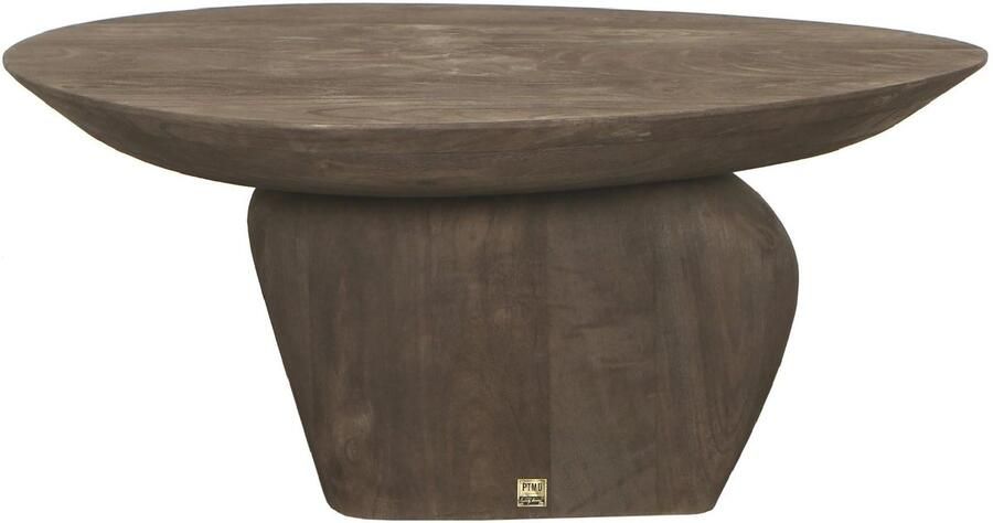 PTMD COLLECTION PTMD Salontafel Harshad 75x60x35 cm Hout Bruin
