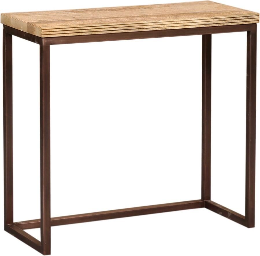 PTMD COLLECTION PTMD Bijzettafel Zoah 70x29x65 cm Hout Koper- Set van 3 - Foto 2