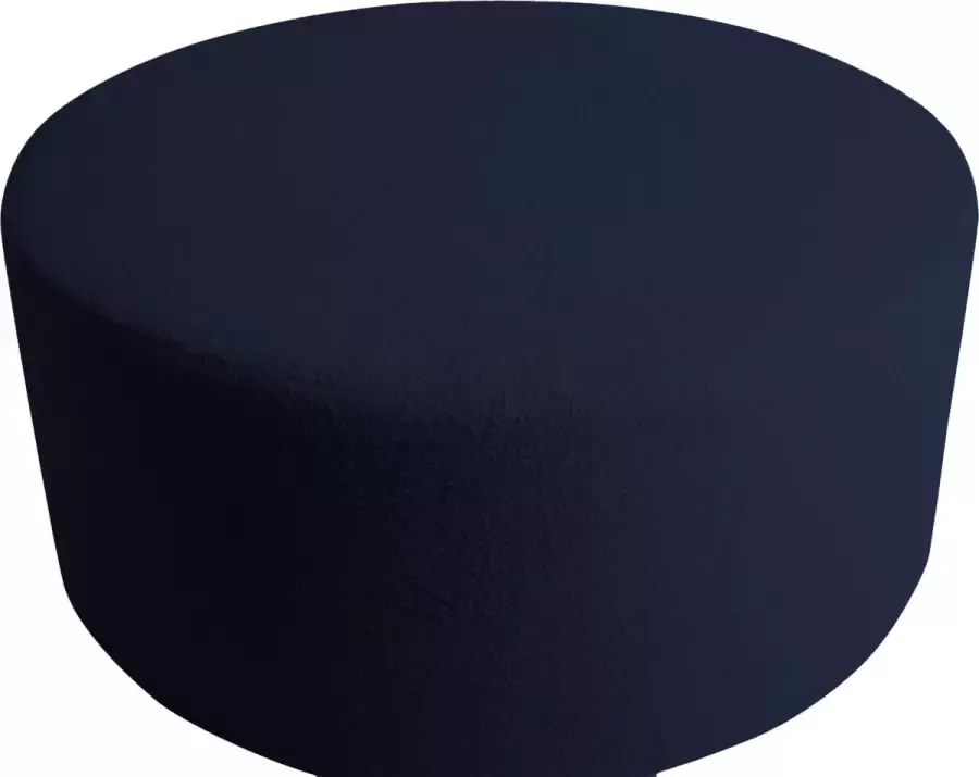 Ptmd Collection PTMD Evie Teddy Black Blue round pouf - Foto 2