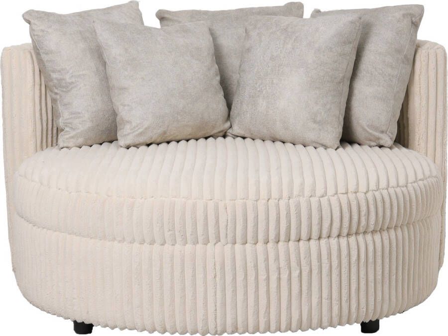 Ptmd Collection PTMD Fayen Taupe fauteuil ambience 2 cream 5 pillows - Foto 1