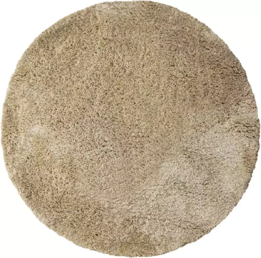 PTMD COLLECTION PTMD Jups Beige fabric handwoven carpet round L