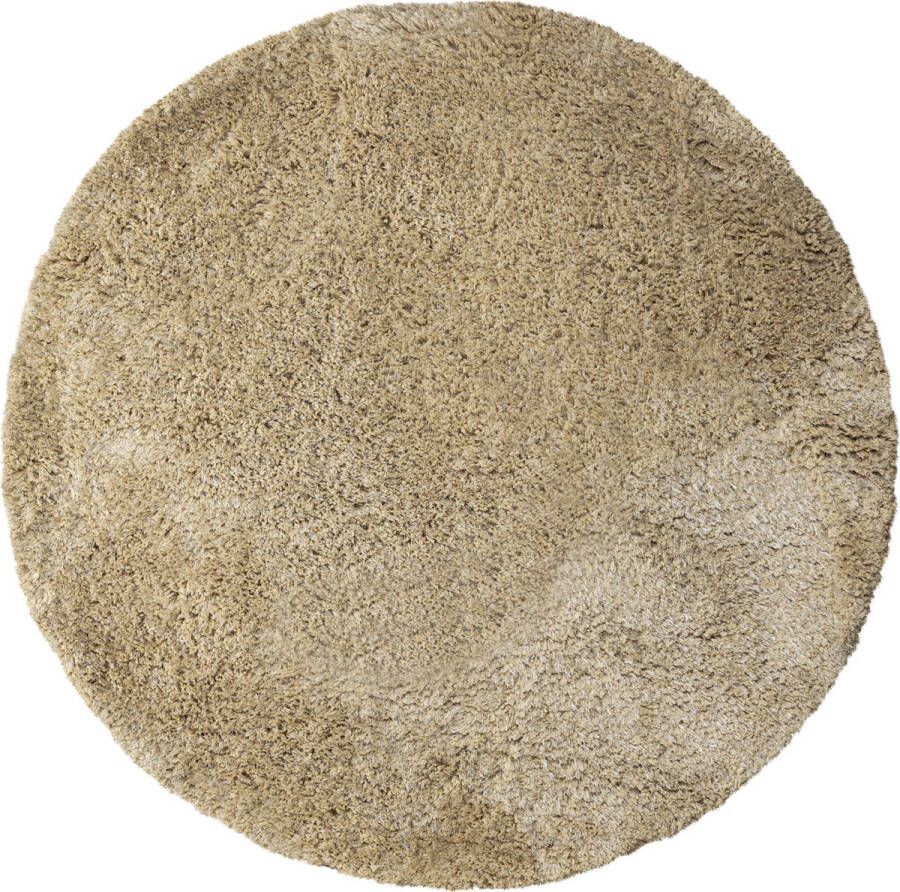 PTMD COLLECTION PTMD Jups Beige polyester handwoven carpet round M