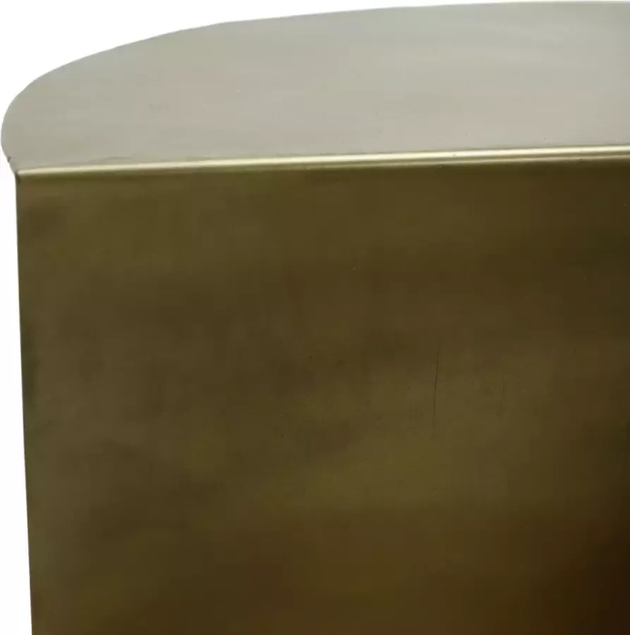 Ptmd Collection PTMD Loki Gold iron sidetable multiple levels round - Foto 1