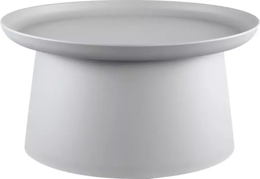 Ptmd Collection PTMD Nicca Grey polypropylene coffee table round low